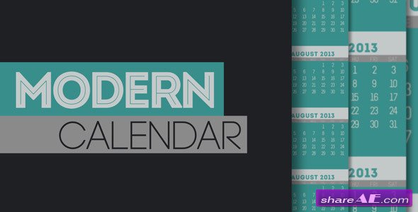 Modern Calendar - After Effects Project (Videohive)