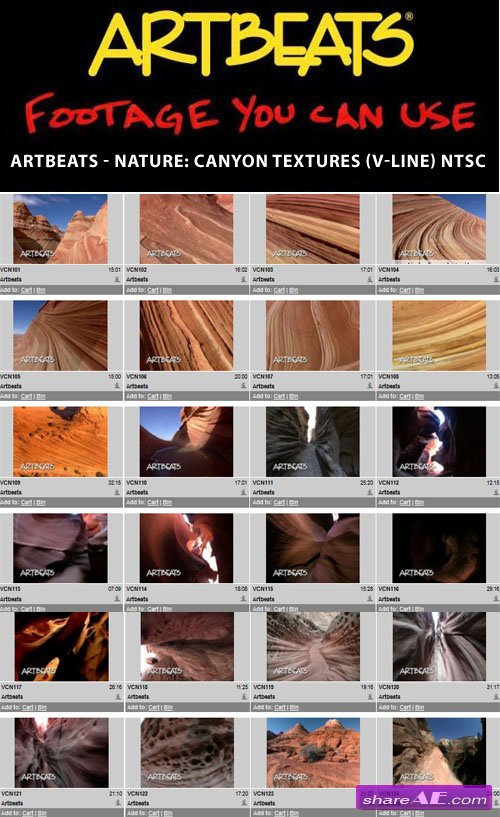 Artbeats - Nature: Canyon Textures (V-Line) NTSC