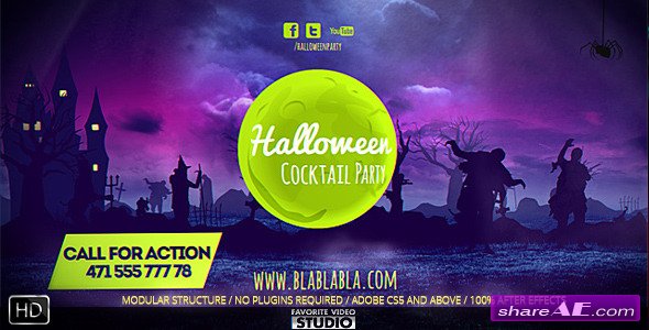 favorite halloween party videohive free download after effects template