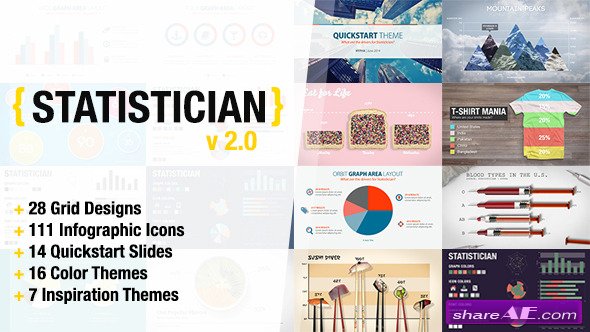 Statistician - Massive Info Graphics Kit - After Effects Project (Videohive)