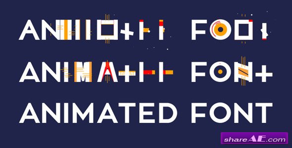 Animated Font - After Effects Project (Videohive)