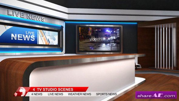TV Studio 102 - After Effects Project (Videohive)