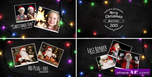 Christmas Light Slideshow - After Effects Project (Videohive)