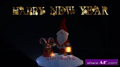 Christmas New Year Greetings - After Effects Project (Pond5)