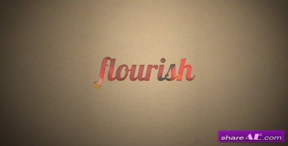 Flourish Logo Reveal - After Effects Project (Videohive)
