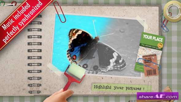 Kids Color the Photo Album - After Effects Project (Videohive)