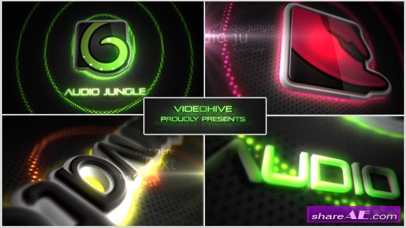 Videohive Neon/Vegas Lights Logo Reveal - After Effects Project