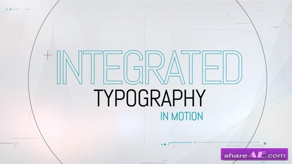 Videohive Integrated Typography - After Effects Project