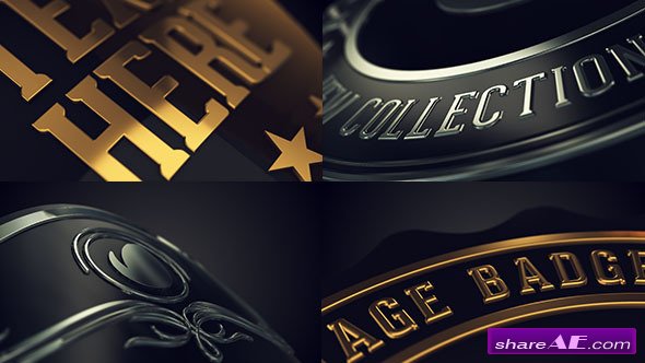 Videohive Vintage Logo Badges Package - After Effects Project 