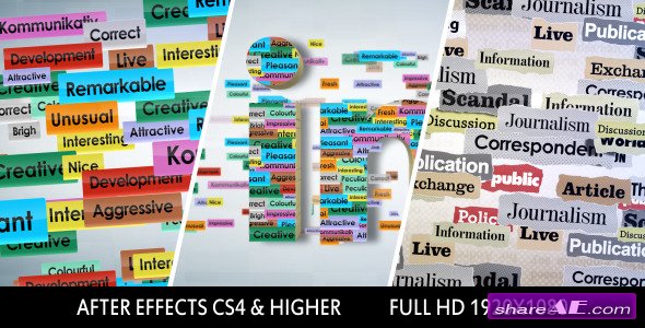 Videohive Text Logo Formation - After Effects Project