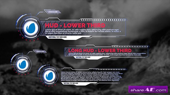 Videohive HUD - Lower Thirds - After Effects Project