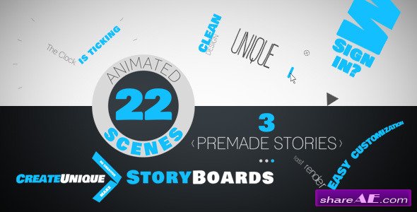 Videohive Kinetic Typo Storyteller - After Effects Project