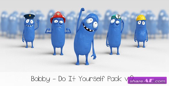 Videohive Bobby - Character Animation DIY Pack - After Effects Project