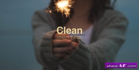 Videohive Clean Lower Thirds 10866110 - After Effects Project