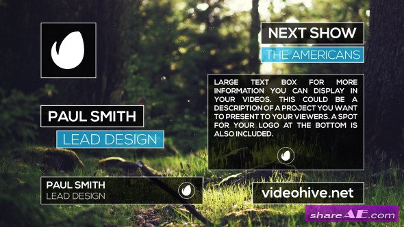 Videohive Clean Lower Thirds 10884029 - After Effects Project