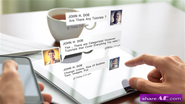 Videohive Chat Messages Pack - After Effects Project