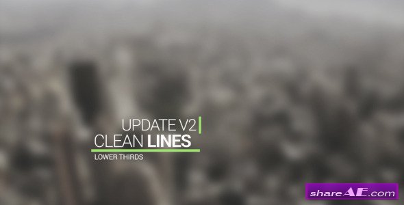 Videohive Clean Lines Lower Third - After Effects Project