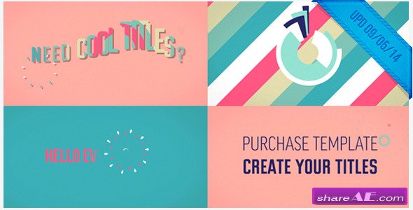 Candy Titles - After Effects Projects (Videohive)