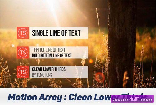 Clean Lower Thirds - After Effects Projects (Motion Array)