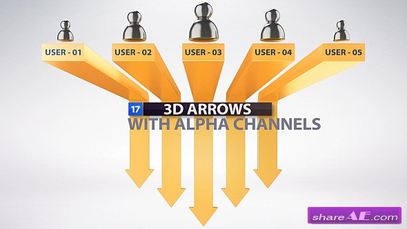 Videohive 3D Arrow Pack - After Effects Project