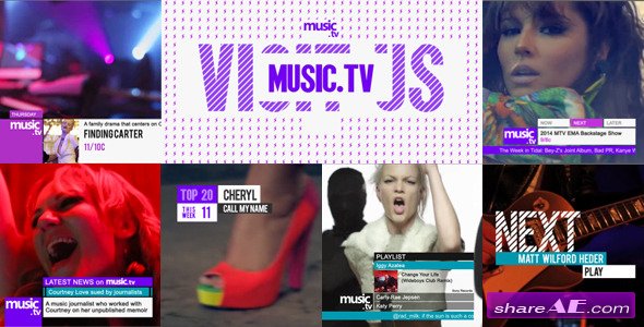 Videohive Music TV Channel Broadcast Pack - After Effects Project
