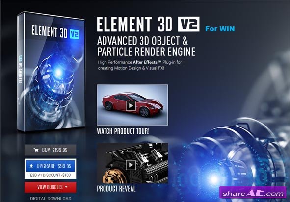 download element 3d for after effects