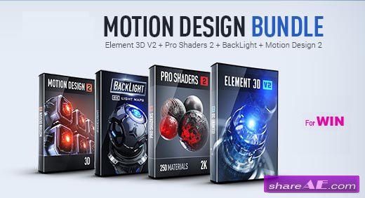 Pro Shaders 2 + BackLight + Motion Design 2 (WIN) - Video Copilot