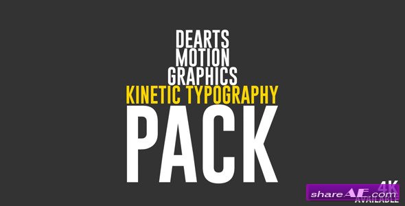 Videohive Kinetic Typo Pack - After Effects Projects