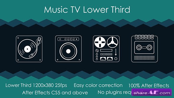 Videohive Music TV Lower Third