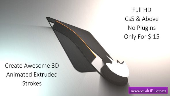 Videohive Advance 3D Extrudes II ( Animated Stroke ) Logo