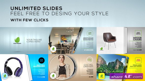 Videohive Unlimited Slides - After Effects