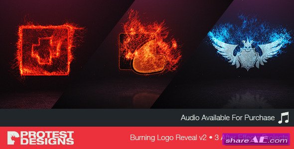 Videohive Burning Logo Reveal v2