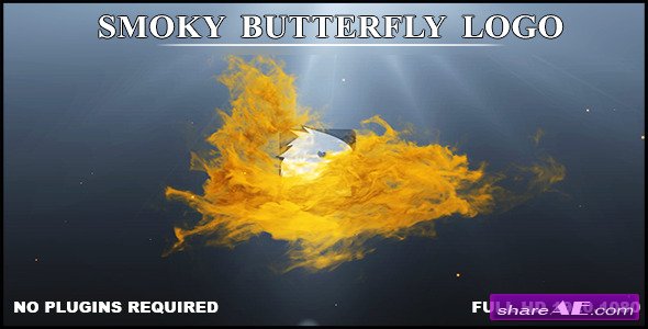 Videohive Smoky Butterfly Logo - After Effects