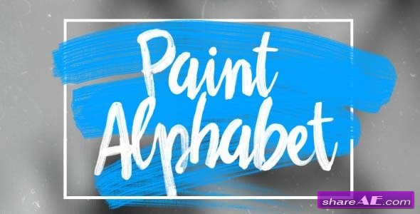 Videohive Oil Paint Alphabet