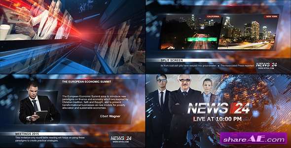 Videohive Broadcast Design - News 24 Package