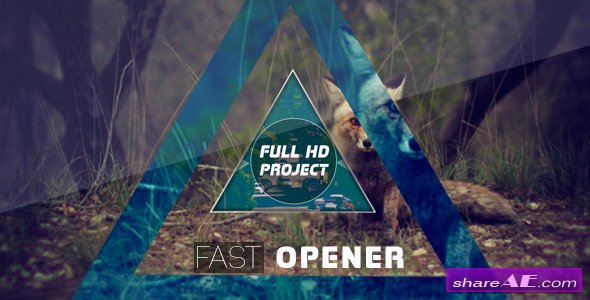 Videohive Fast Glitch Opener