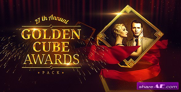 Videohive Golden Cube - Awards Pack - After Effects Templates