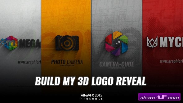 Videohive Build My 3D Logo Reveal - After Effects Templates