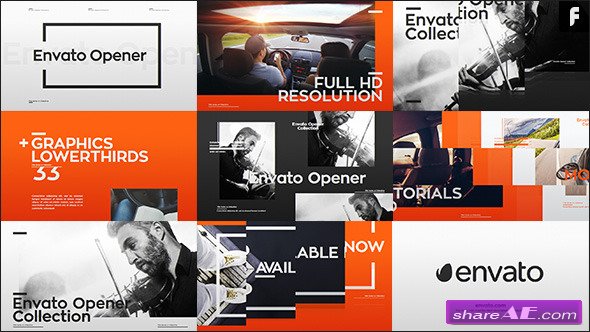 Videohive Modern Opener + 33 Lower Thirds - After Effects Templates