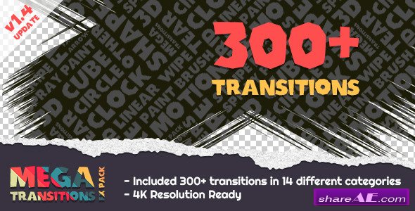 Videohive Mega Transitions FX Pack - After Effects Templates
