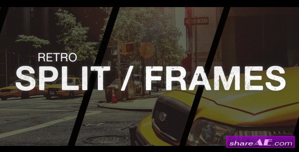 Retro Split Frames Slideshow - After Effects Templates (Videohive)