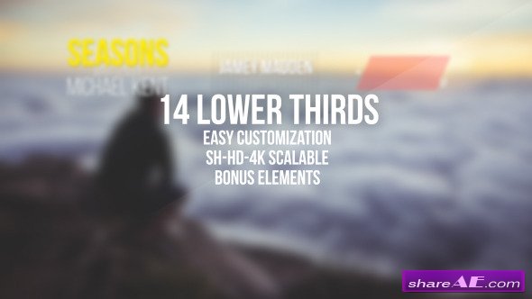 Simple Clean Lower Thirds - After Effects Templates (Videohive)
