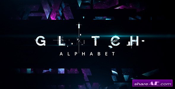 Glitch Alphabet - After Effects Templates (Videohive)