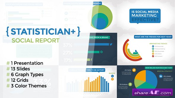 Statistician Plus - Social Report - Videohive