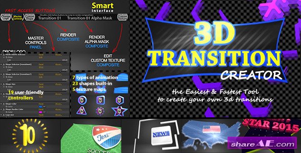 3D Transition Creator - Videohive