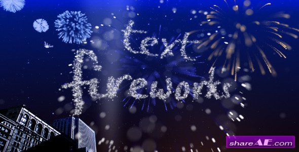 text fireworks 307544 videohive free download after effects template