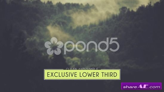 Modern Lower Thirds - After Effects Templates (Pond5)