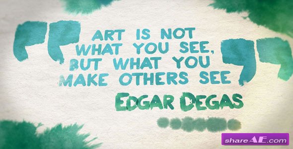 Watercolor Quotes and Animated Font - Videohive