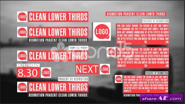 11 Clean Lower Thirds - After Effects Templates (Pond5)