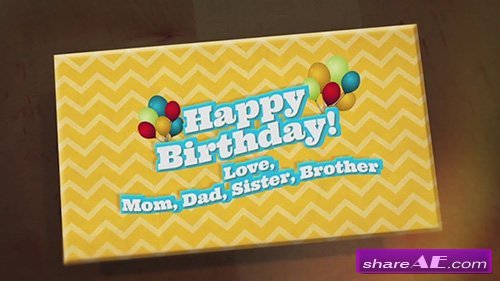Happy Birthday Pop Up Book - After Effects Template (FluxVfx)